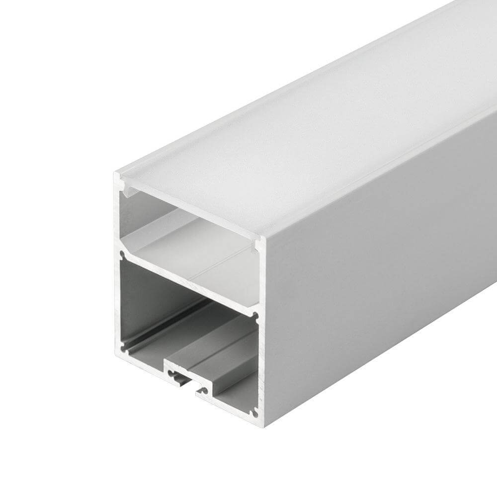 Профиль с экраном Arlight SL-LINE-5050-2500 ANOD+OPAL (Алюминий) 020467
