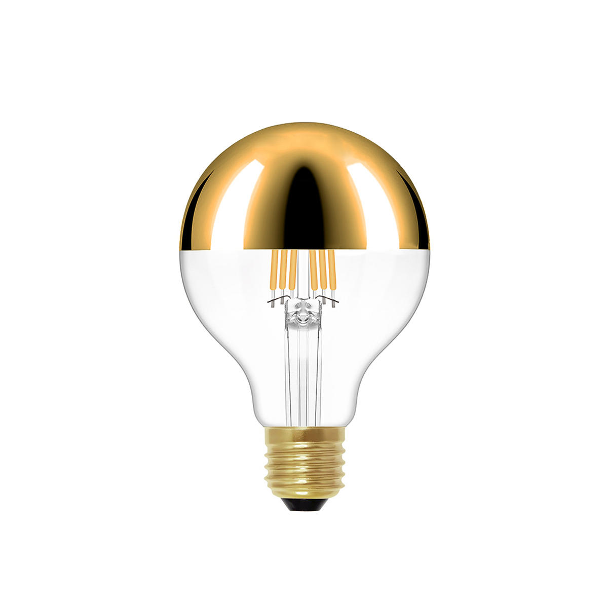 Лампа светодиодная золотая Loft IT E27 6W 2700K G80LED Gold