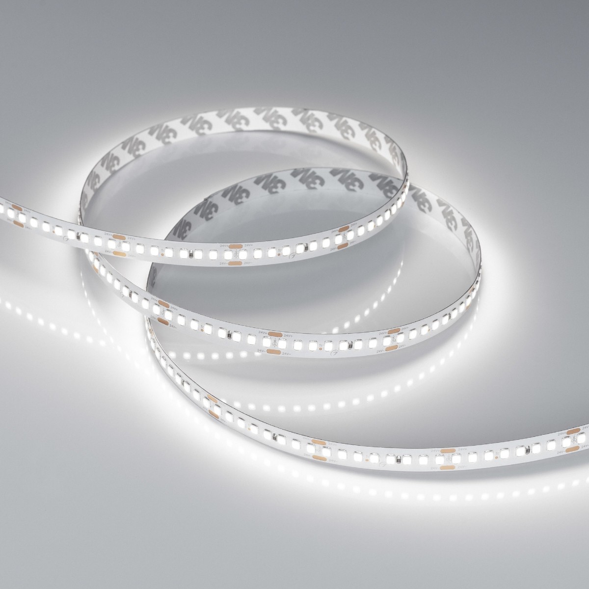 Светодиодная лента Arlight 17,6W/m 192LED/m 2835 White6000 10mm 24V 5M IP20 038773