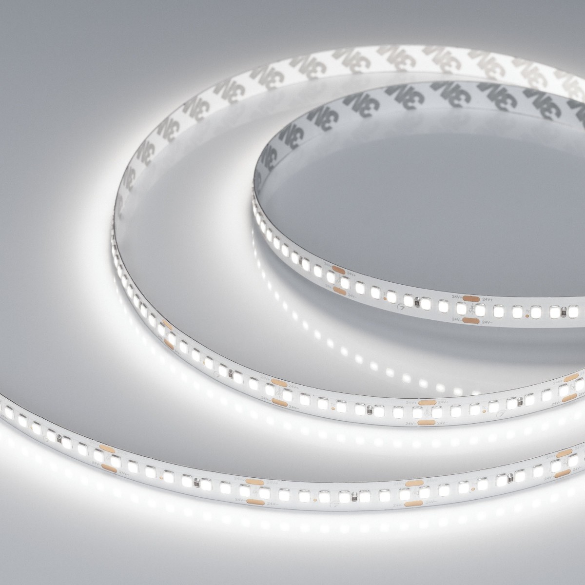 Светодиодная лента Arlight 17,6W/m 192LED/m 2835 White6000 10mm 24V 5M IP20 038773