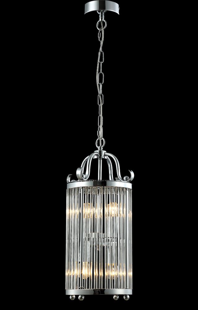 Подвесной светильник Crystal Lux Tadeo SP4 D200 Chrome/Transparente