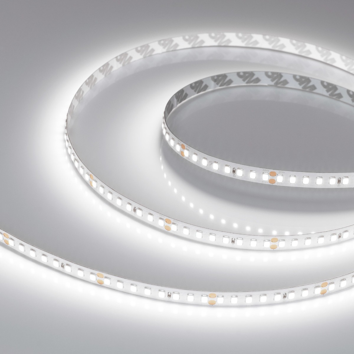 Светодиодная лента Arlight 12W/m 160LED/m 2835 White6000 8mm 24V 5M IP20 040009