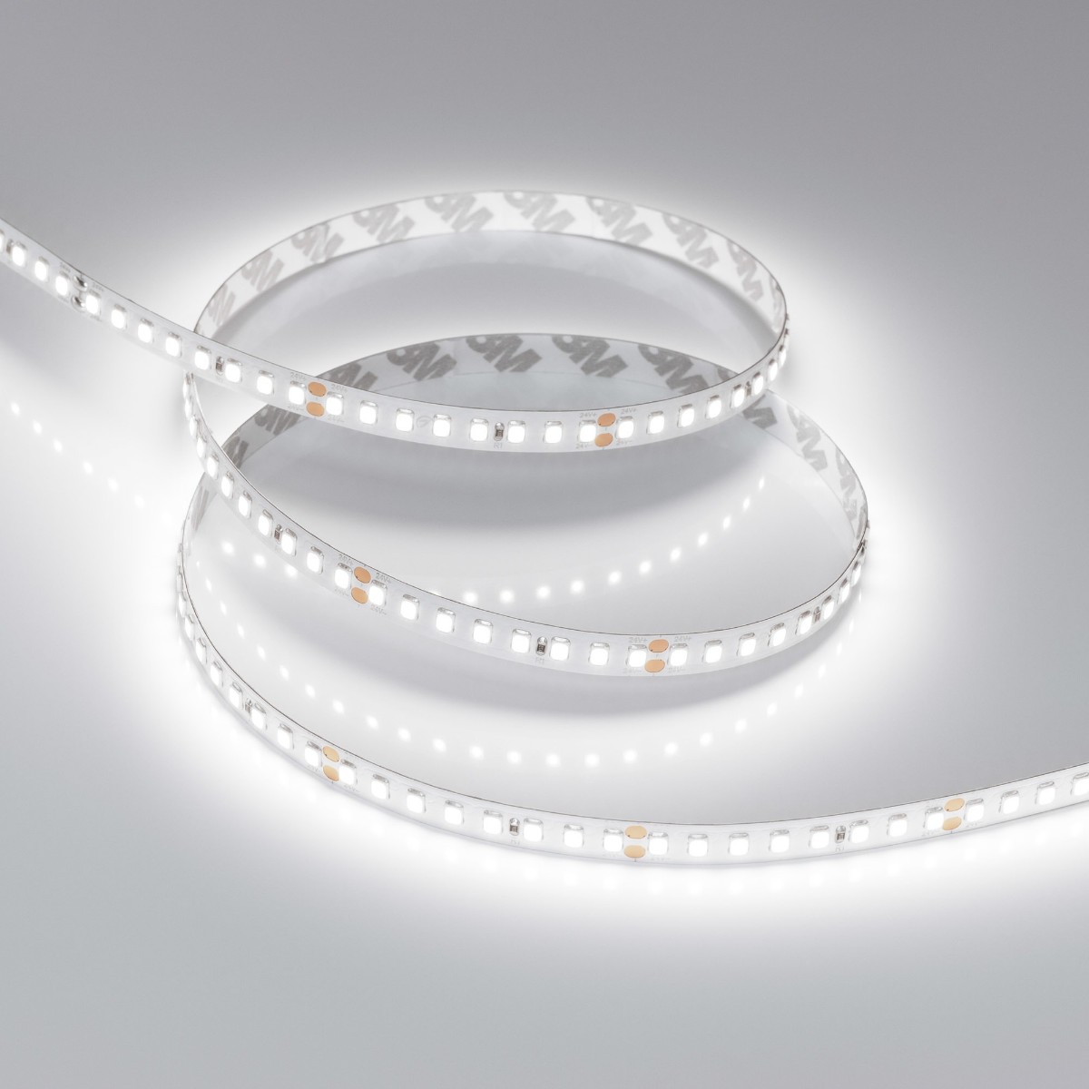 Светодиодная лента Arlight 12W/m 160LED/m 2835 White6000 8mm 24V 5M IP20 040009