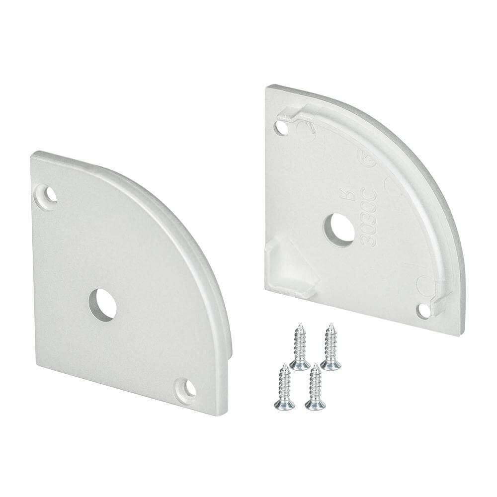 Пара заглушек с отверстиями для профиля Arlight SL-Kant-H30 Round 024479