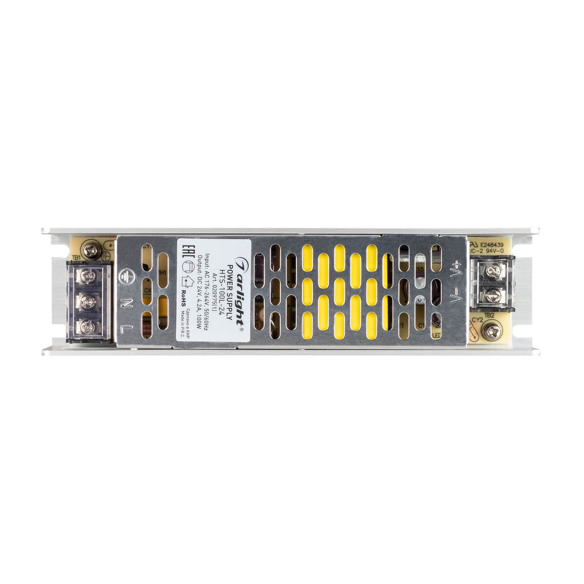 Блок питания Arlight HTS-100L-24 (24V, 4.2A, 100W) (IP20 Сетка, 3 года) 020975(1)
