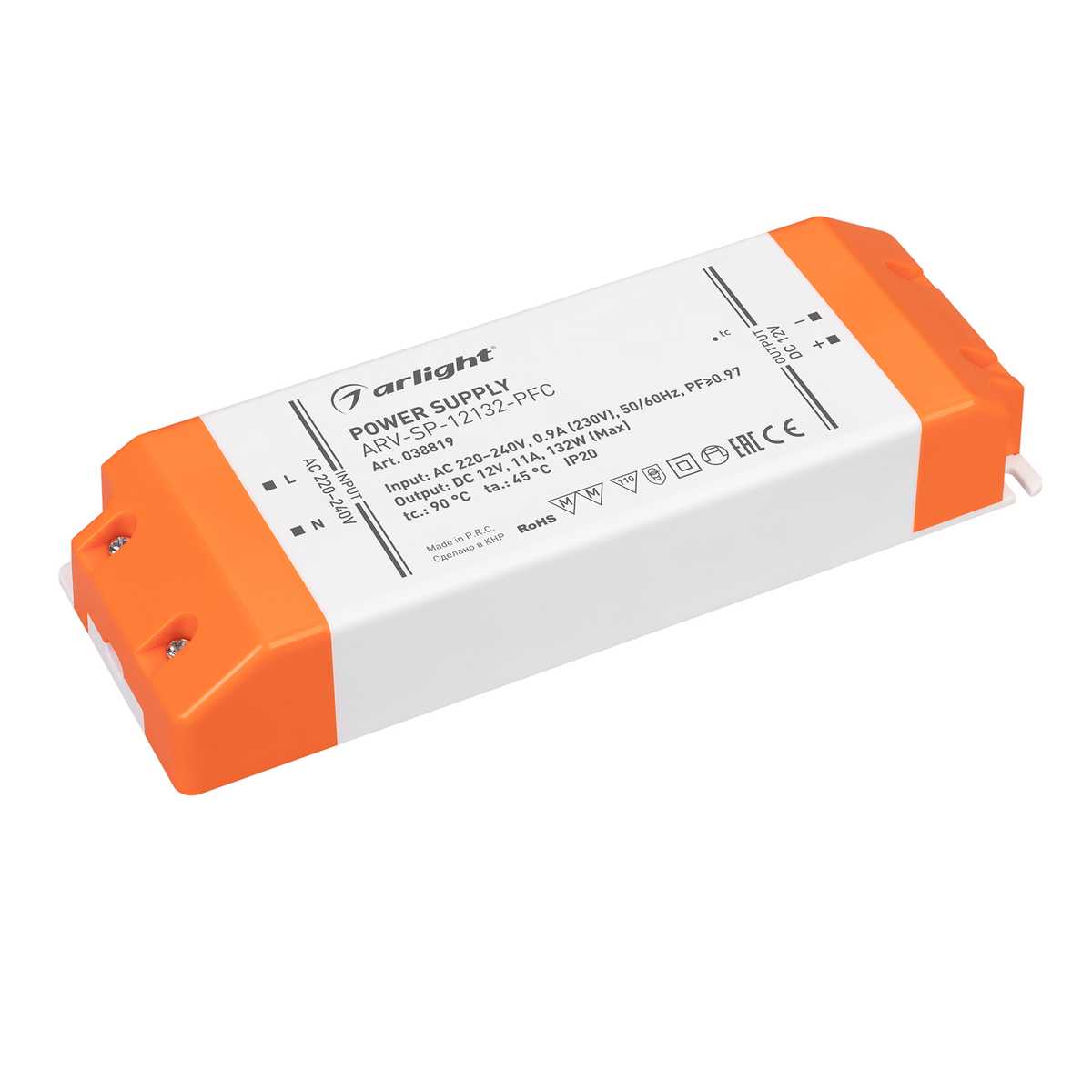 Блок питания Arlight ARV-SP-24100-PFC (24V, 4.17A, 100W) (IP20 Пластик, 5 лет) 038818