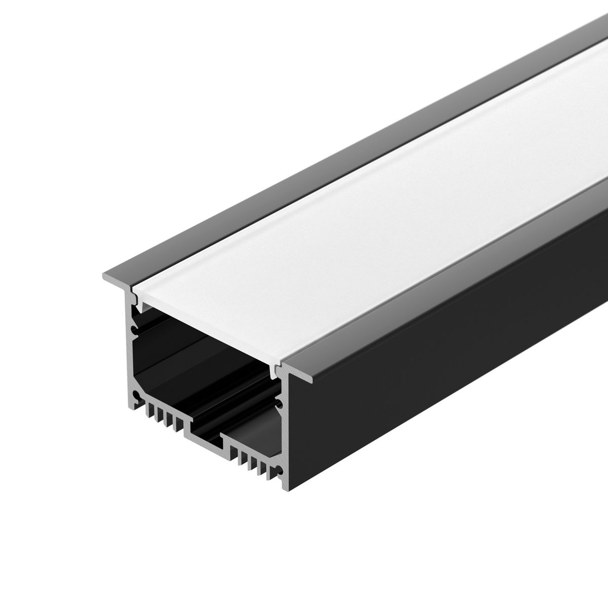 Профиль с экраном Arlight SL-LINIA62-F-2500 BLACK+OPAL (Алюминий) 036307
