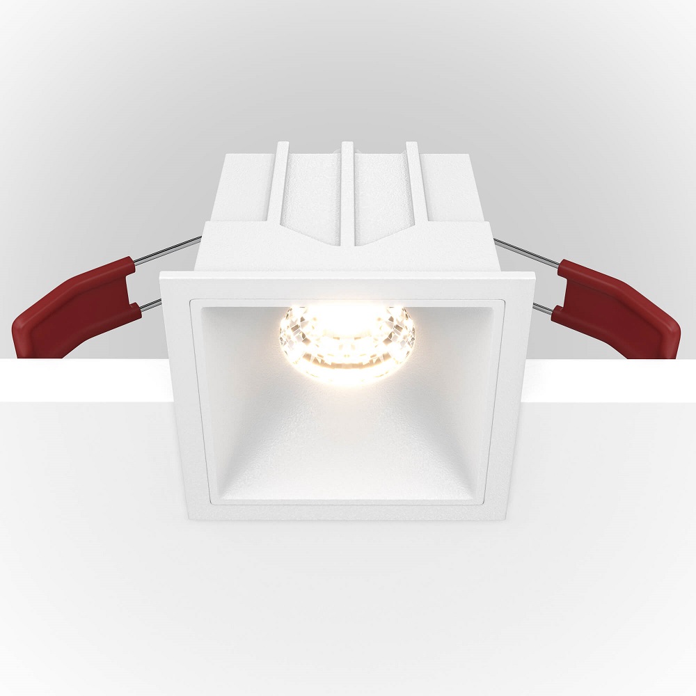 Встраиваемый светильник Maytoni Alfa LED DL043-01-10W3K-SQ-W