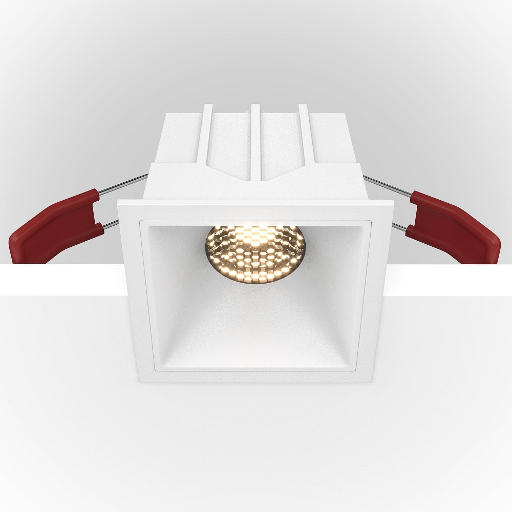 Встраиваемый светильник Maytoni Alfa LED DL043-01-10W3K-SQ-W
