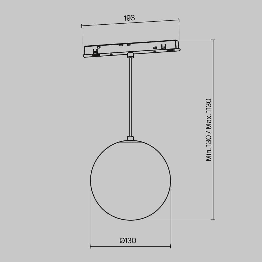 Трековый подвесной светильник Maytoni Exility Luna 2700-6000K 5Вт 360 Dim Smart TR039-4-5W3K-WW-DS-W