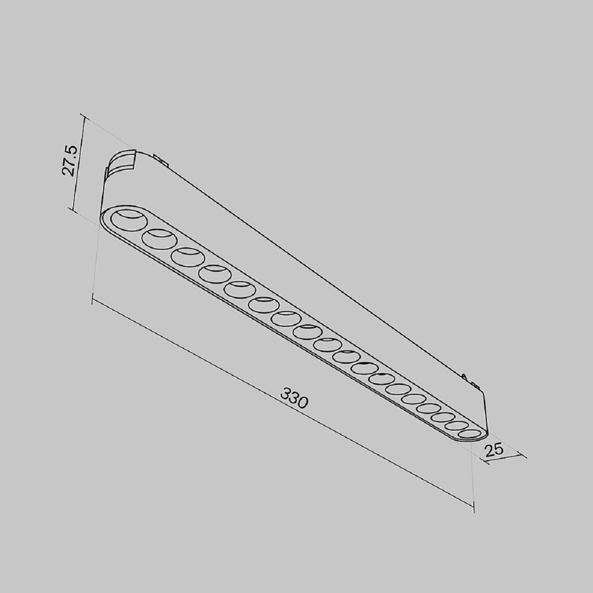 Трековый светильник Maytoni Radity Points 3000K 18Вт 36 TR082-1-18W3K-M-B