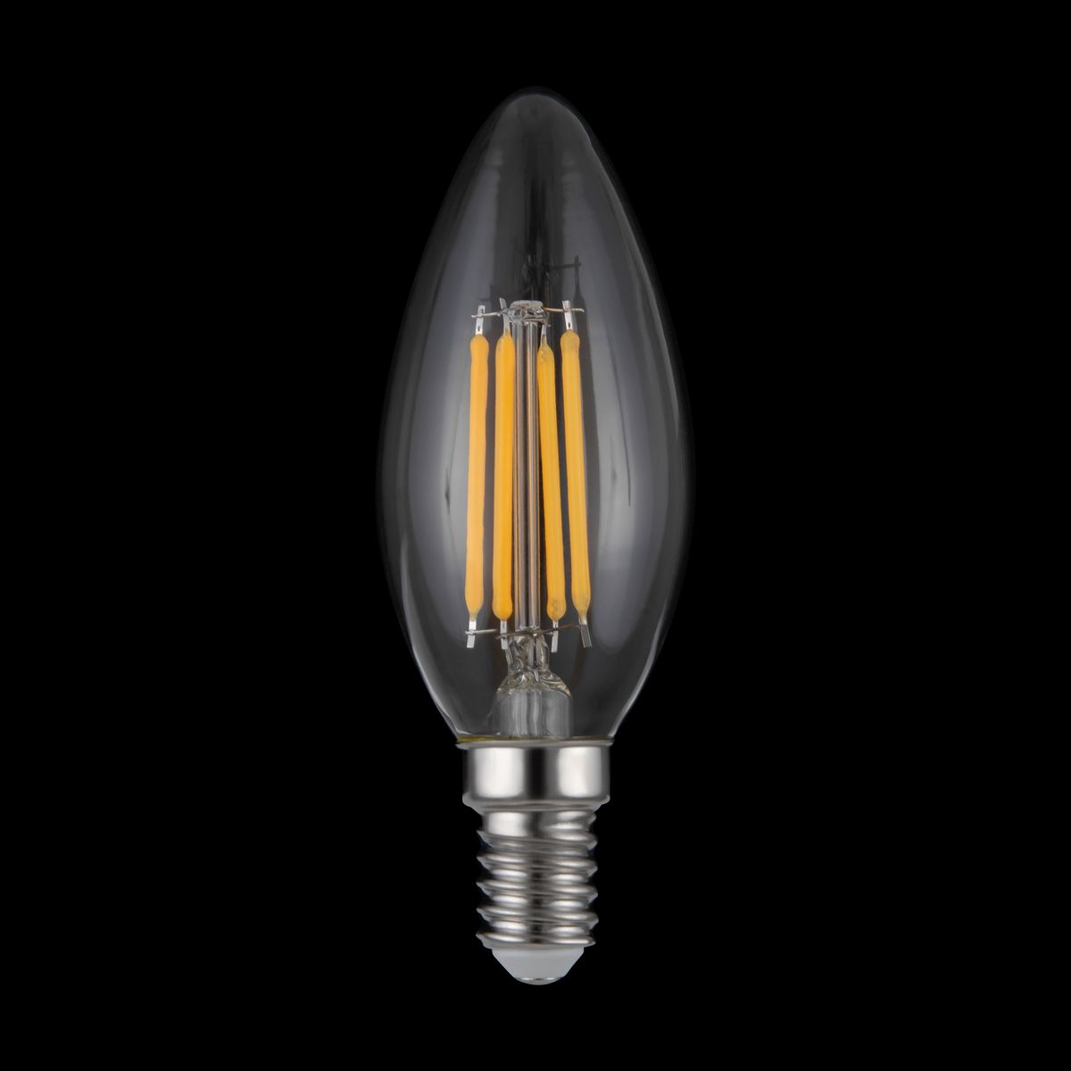 Светодиодная лампа Voltega Crystal Candle E14 5W 2800K DIM прозрачная 8460