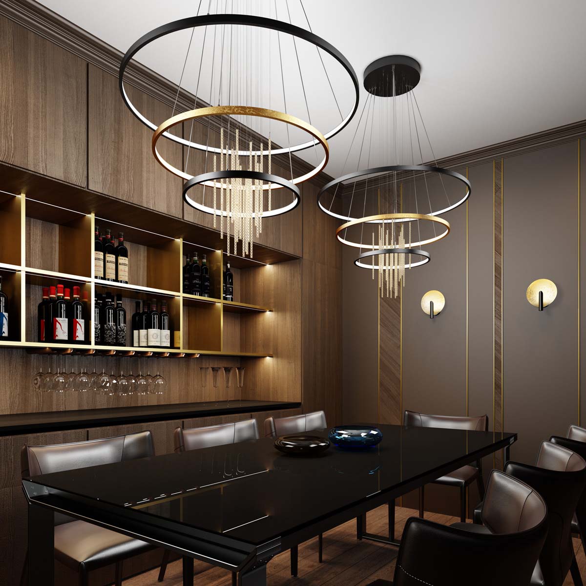 Подвесная светодиодная люстра Odeon Light Monica 3901/99L