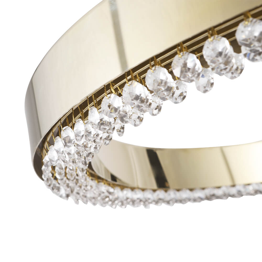 Подвесная светодиодная люстра Crystal Lux Saturn SP120W Led Gold
