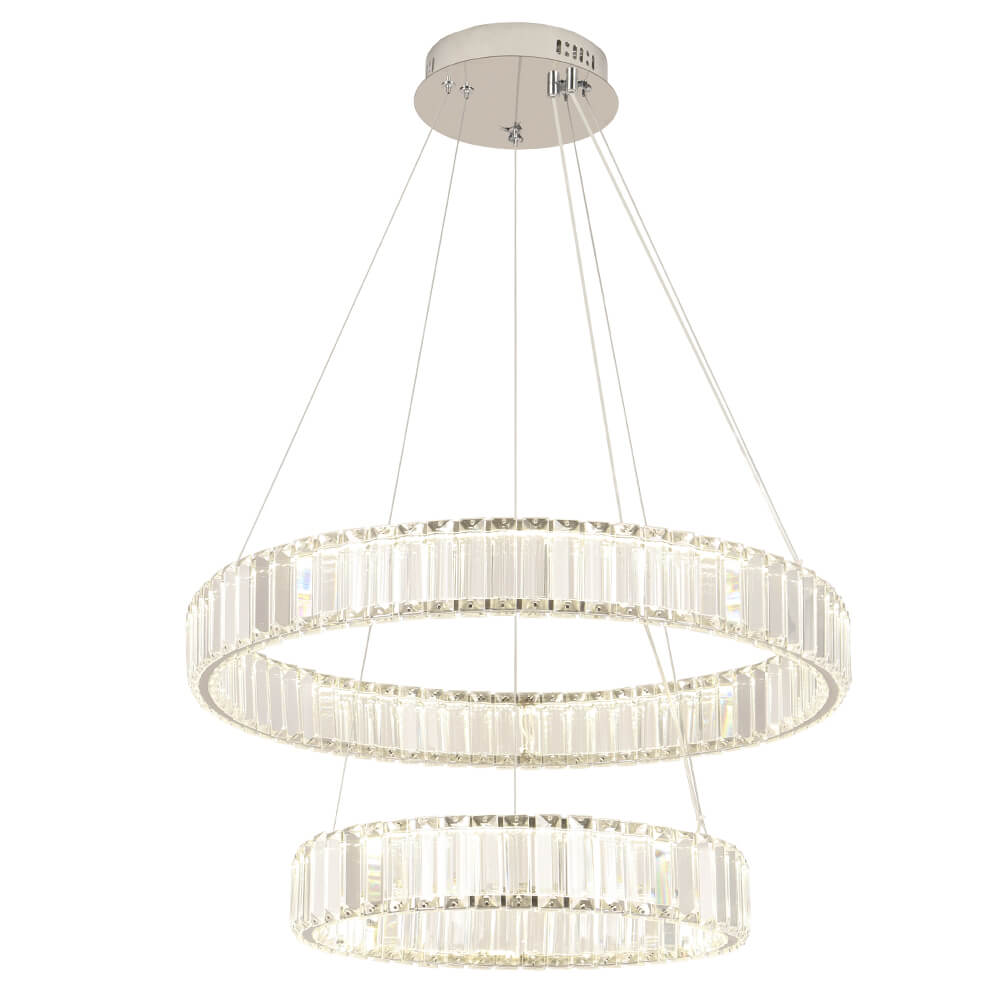 Подвесная люстра Crystal Lux Musika SP100W Led Chrome
