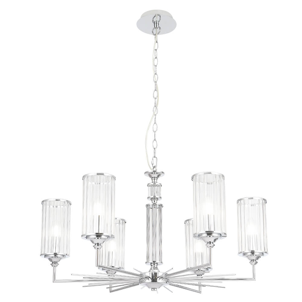 Подвесная люстра Crystal Lux Gloria SP6 Chrome
