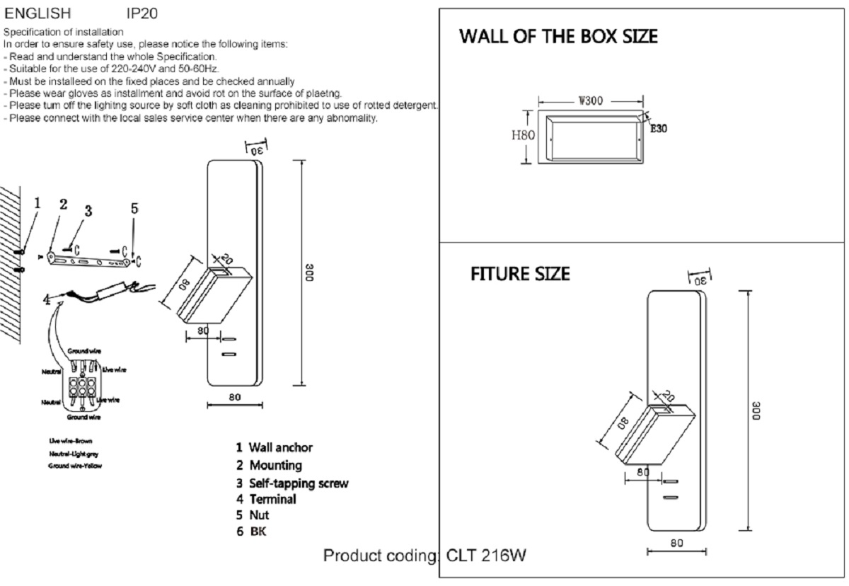 Бра Crystal Lux CLT 216W WH