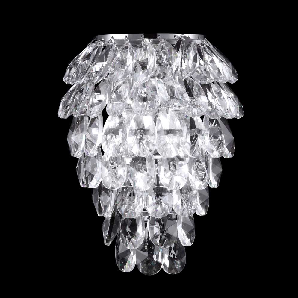 Бра Crystal Lux Charme AP3 Chrome/Transparent