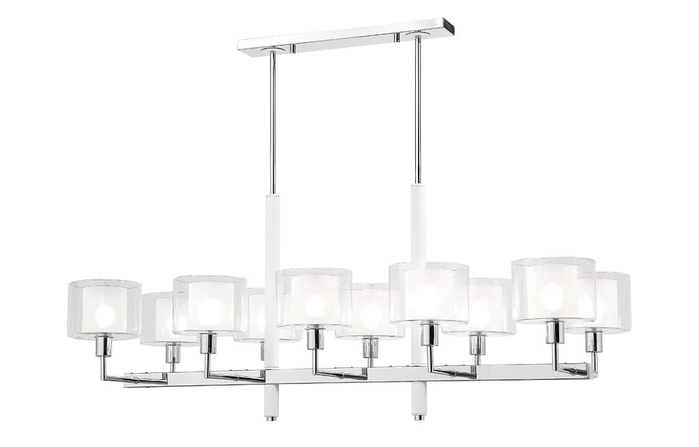 Подвесная люстра Crystal Lux Maestro SP-PL10 L1100 Chrome