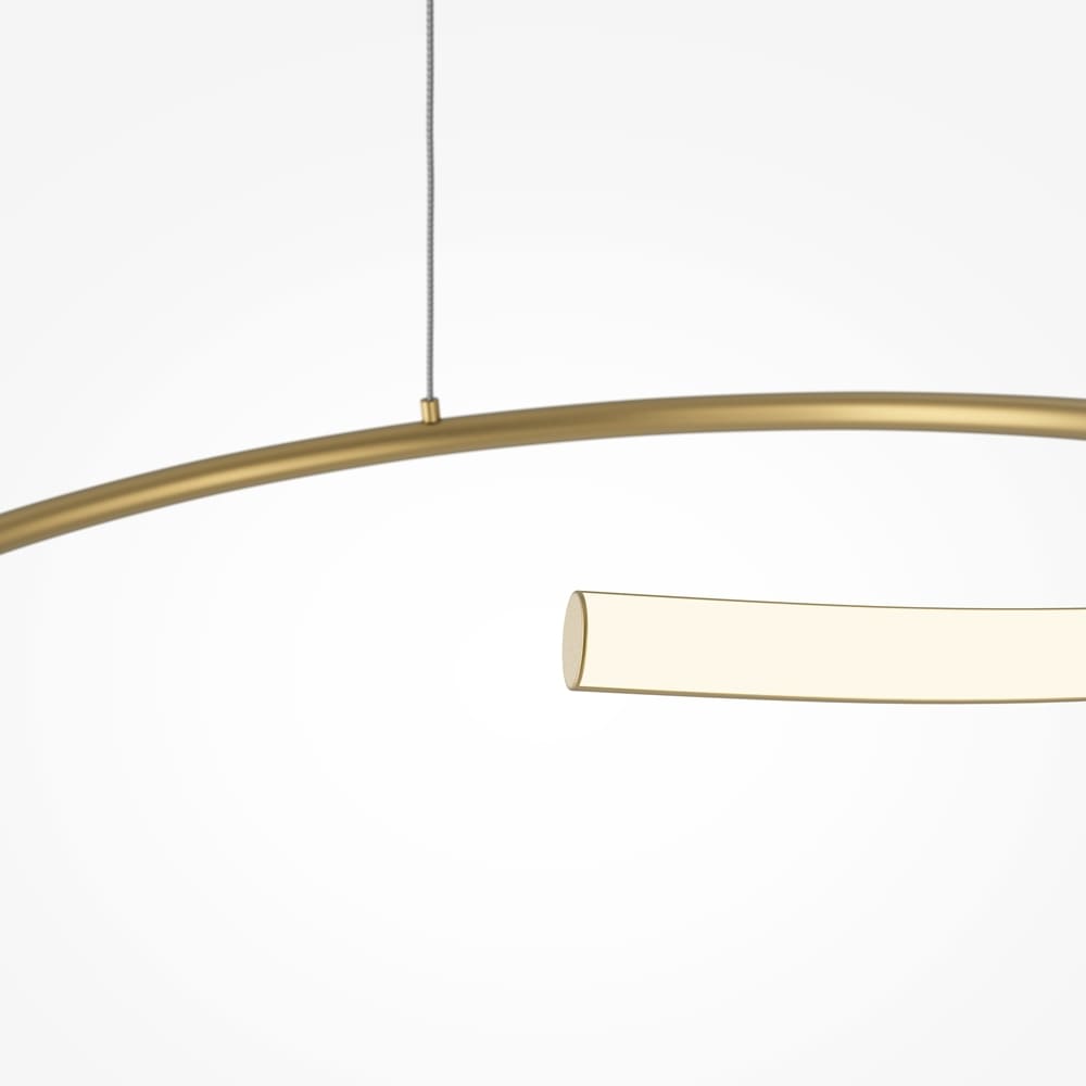 Подвесная светодиодная люстра Maytoni Curve MOD242PL-L33BSK