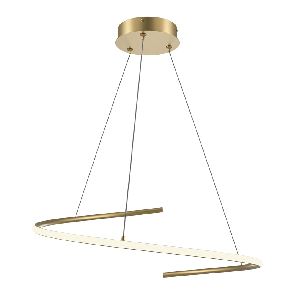 Подвесная светодиодная люстра Maytoni Curve MOD242PL-L33BSK