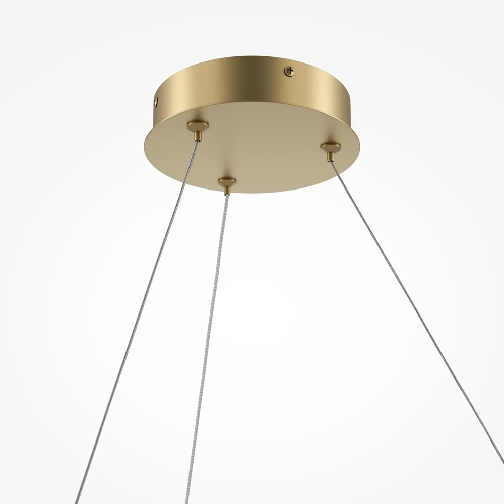 Подвесная светодиодная люстра Maytoni Curve MOD242PL-L33BSK