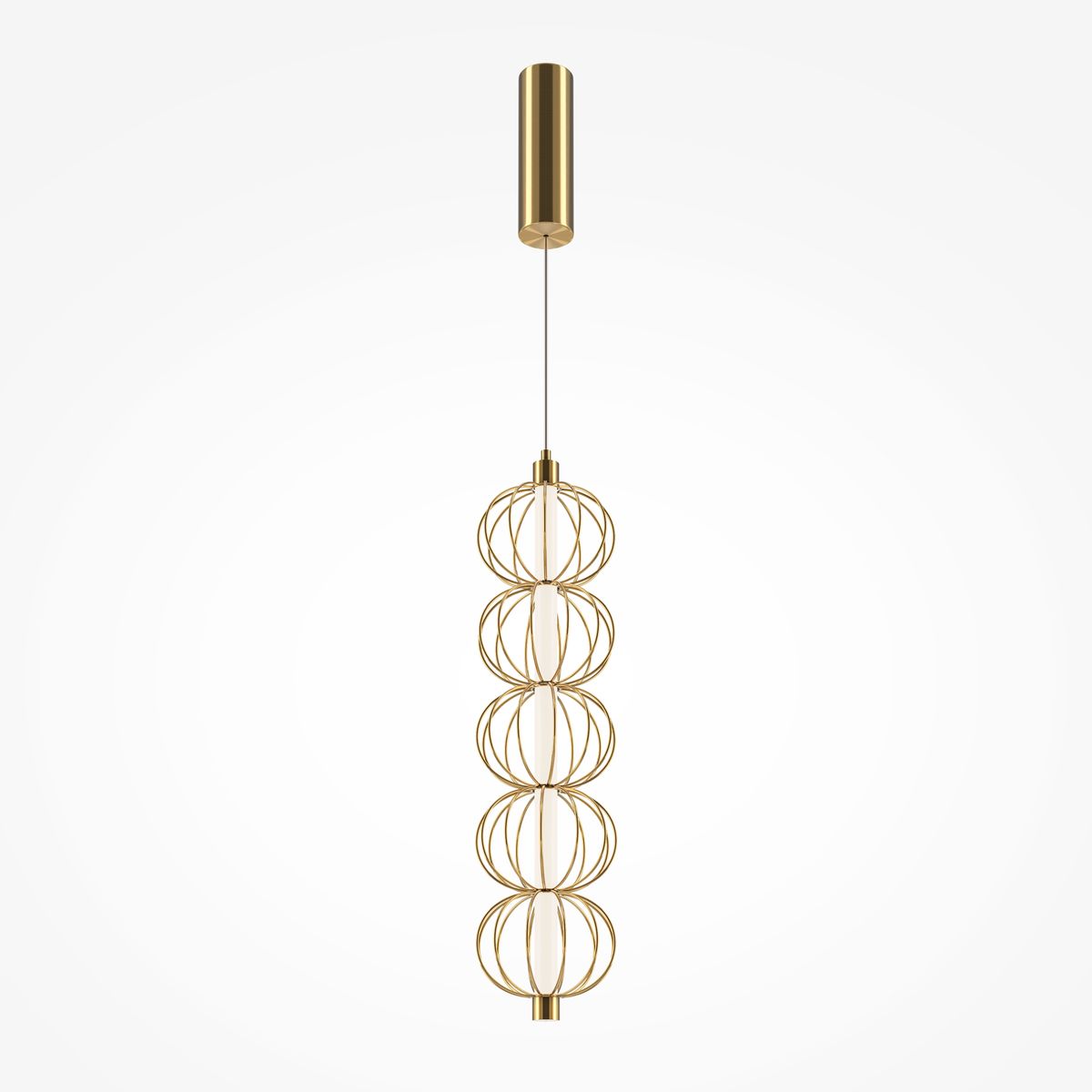 Подвесной светодиодный светильник Maytoni Golden Cage MOD216PL-L10G3K