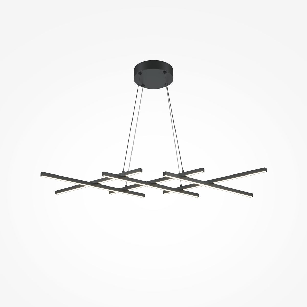 Подвесная светодиодная люстра Maytoni Halo MOD244PL-L50BK