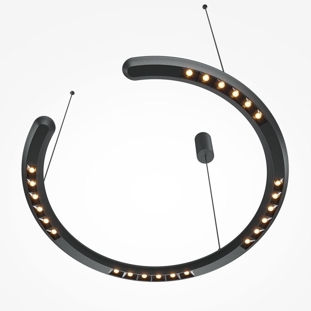 Подвесная светодиодная люстра Maytoni Motion MOD276PL-L20B3K