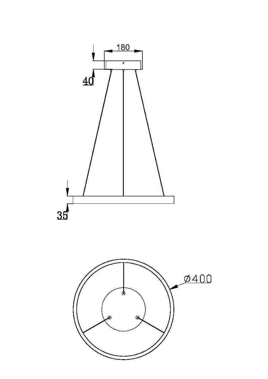 Подвесная светодиодная люстра Maytoni Rim MOD058PL-L22WK