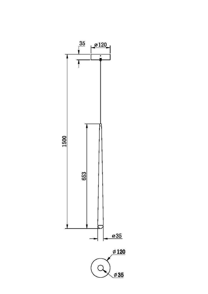 Подвесной светодиодный светильник Maytoni Cascade MOD132PL-L6BK