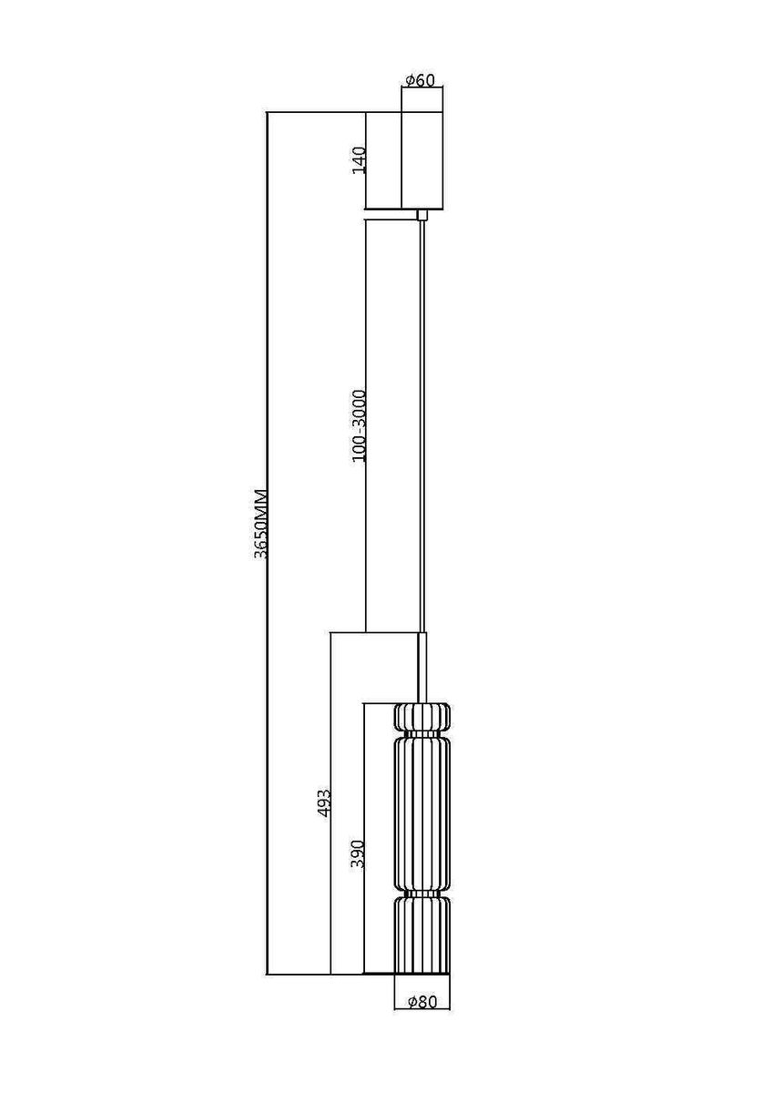 Подвесной светодиодный светильник Maytoni Ordo MOD272PL-L12BS3K1