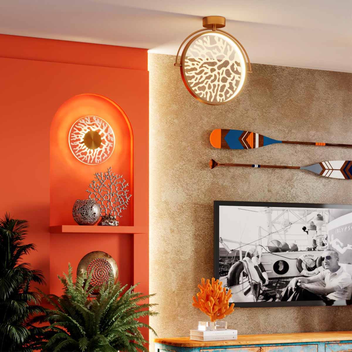 Настенный светодиодный светильник Odeon Light Solaris 6627/9WL
