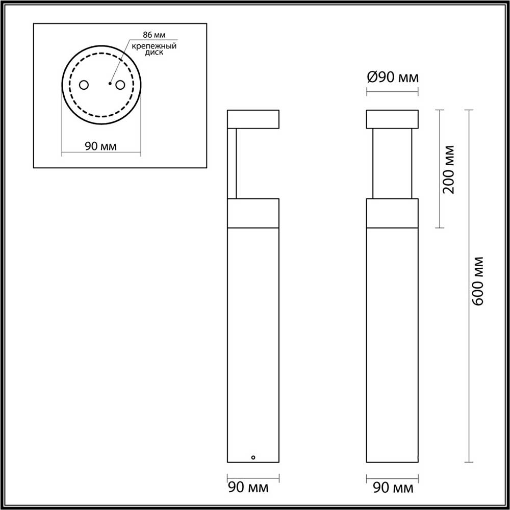 Уличный светильник Odeon Light Tion 6657/10GL