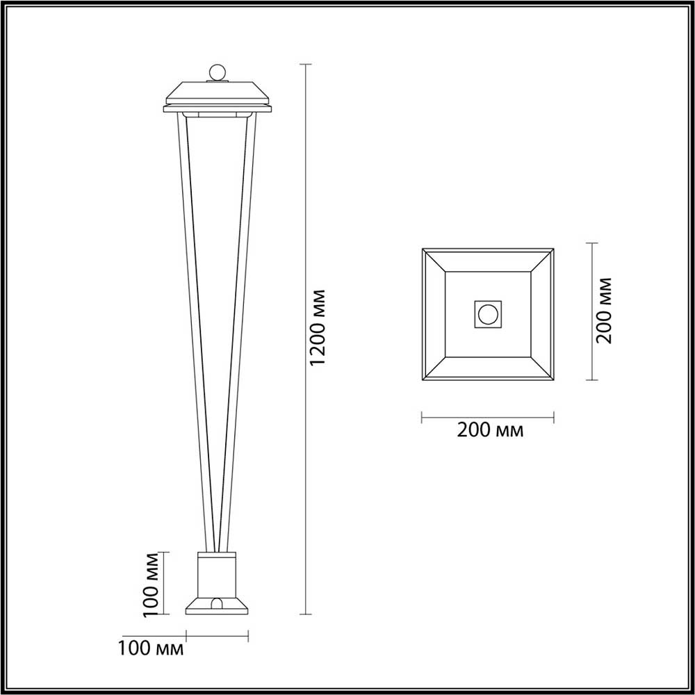 Уличный светильник Odeon Light Bearitz 6655/12GA