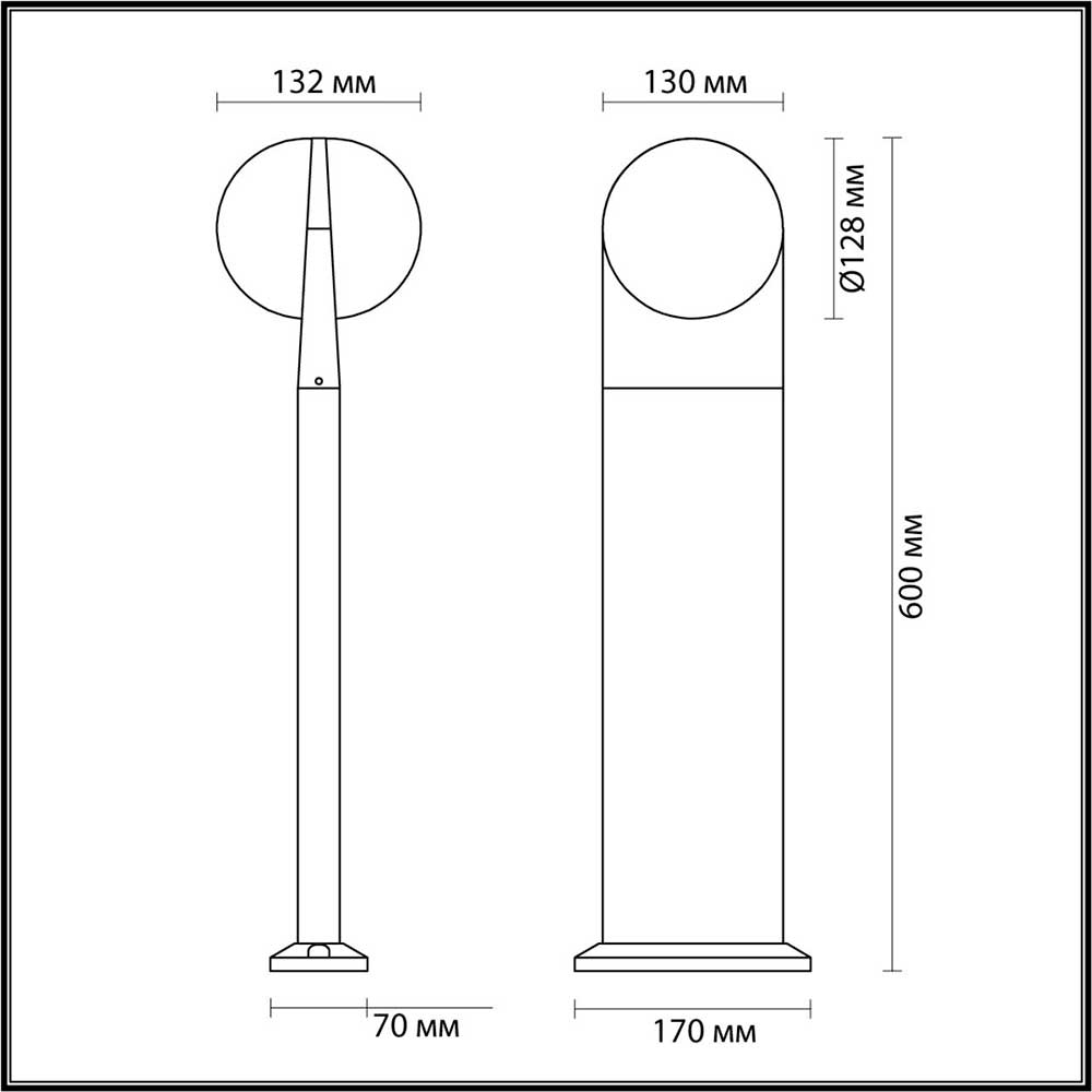 Уличный светильник Odeon Light Tilda 6652/12GL
