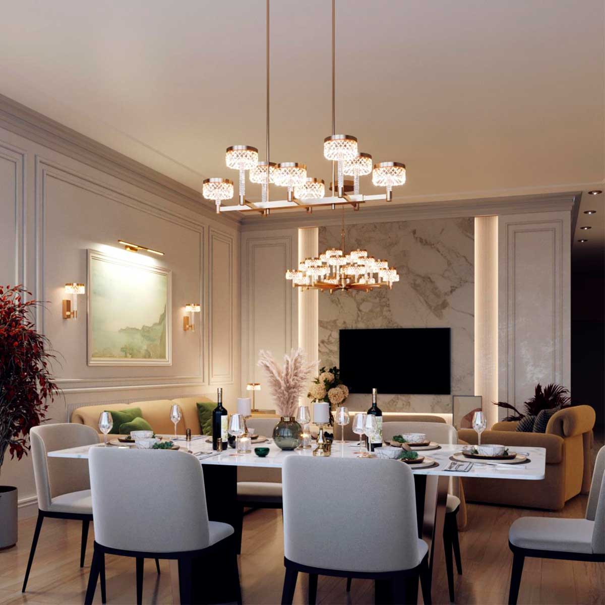 Подвесная люстра Odeon Light Fivre 5032/48LA