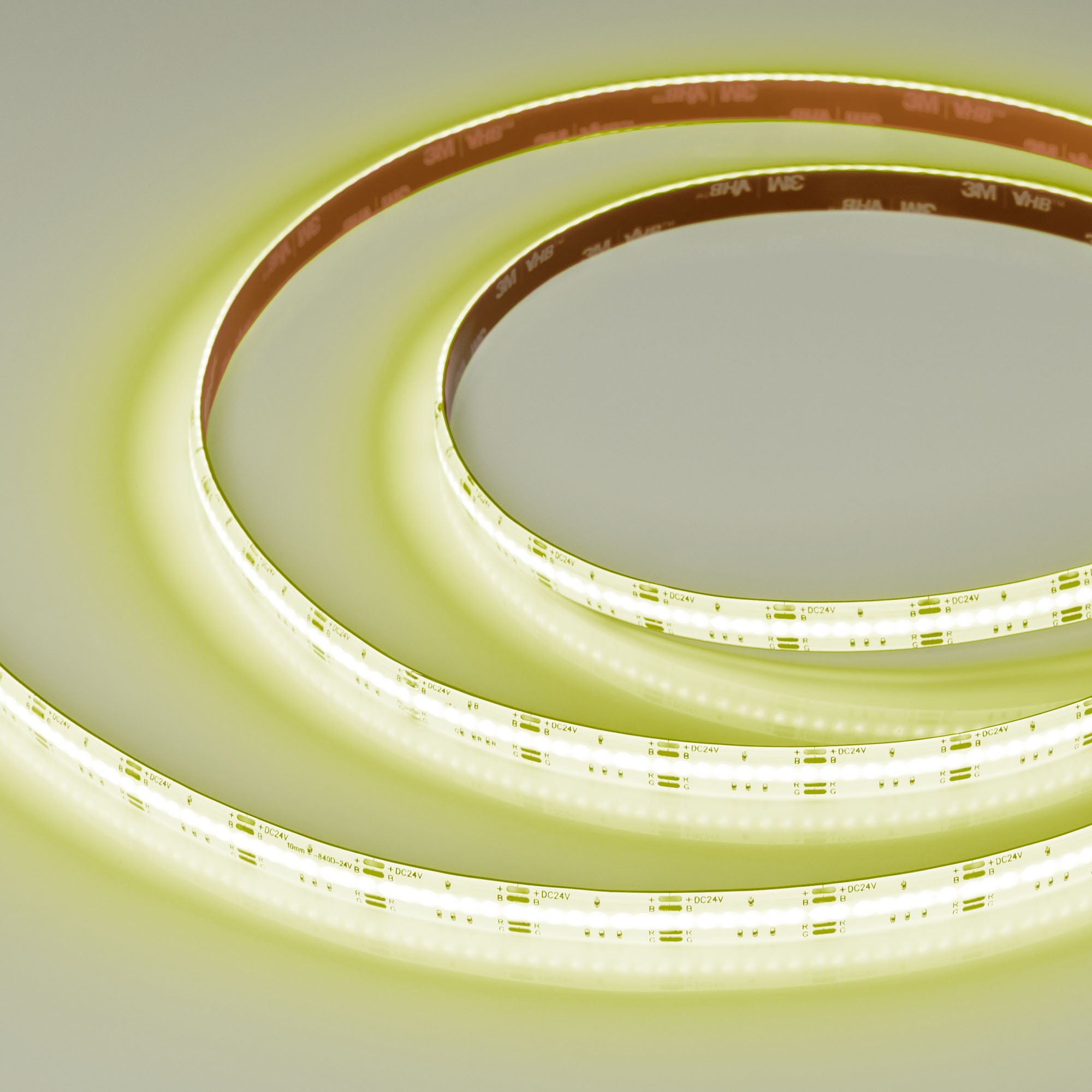 Светодиодная лента Arlight COB 16W/m 840LED/m RGB 10mm 24V 5М IP65 041390