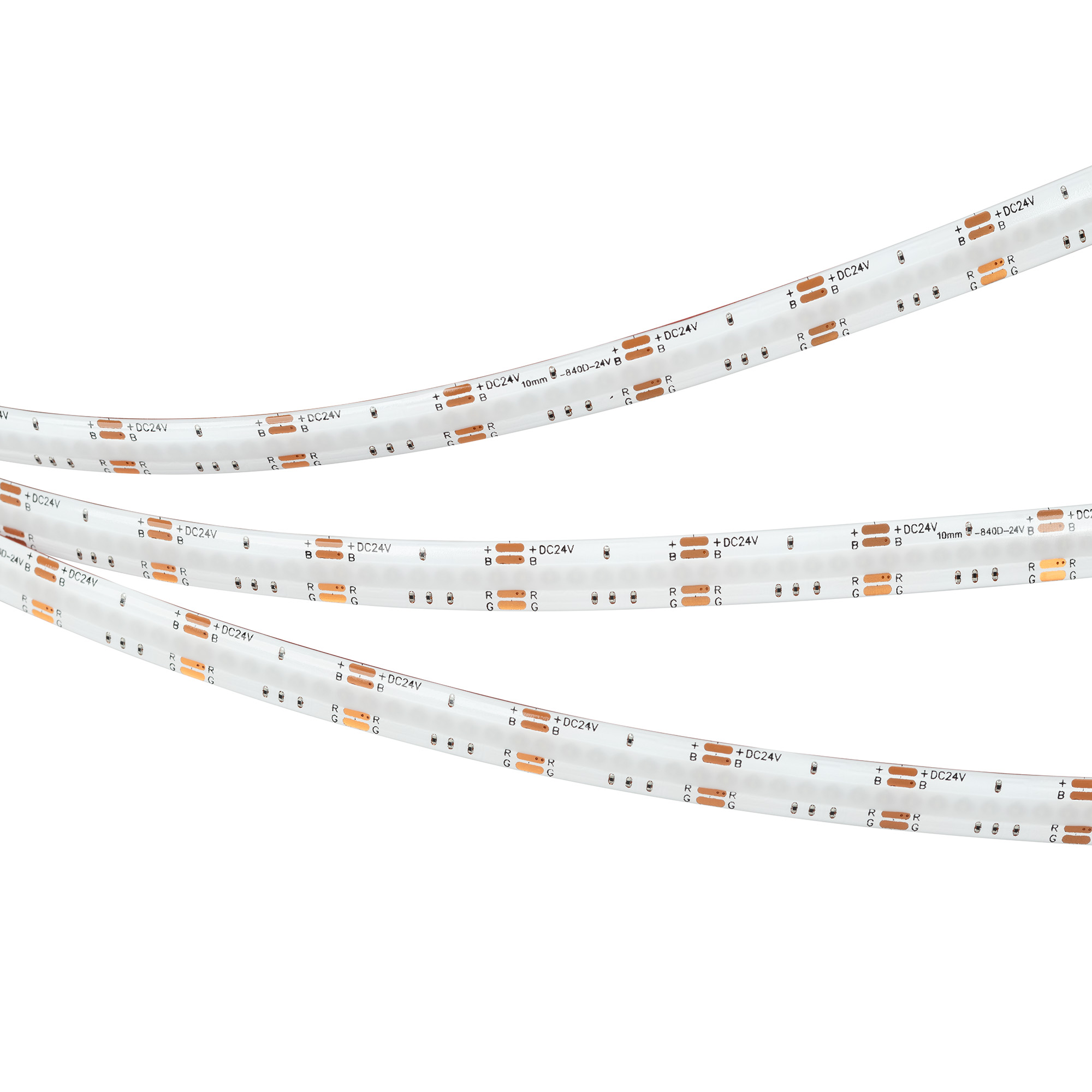 Светодиодная лента Arlight COB 16W/m 840LED/m RGB 10mm 24V 5М IP65 041390