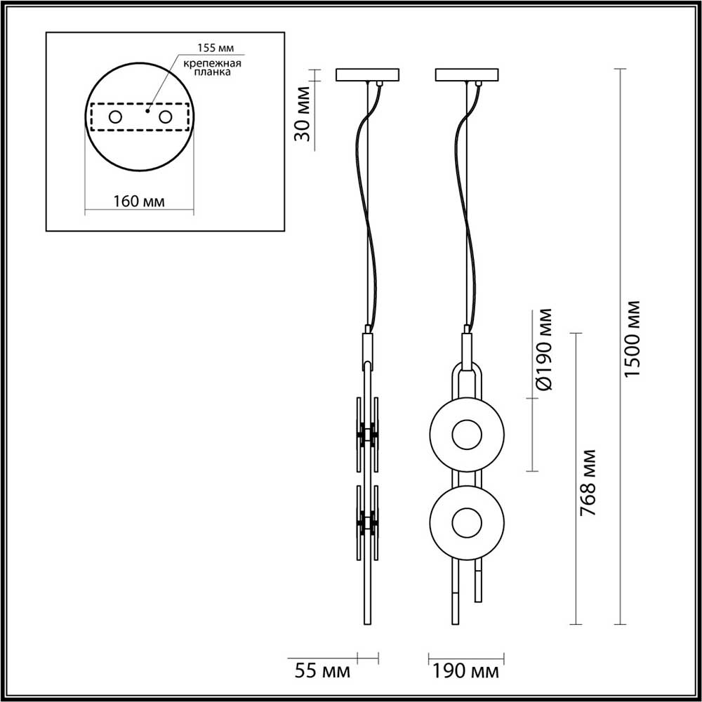 Подвесной светодиодный светильник Odeon Light Exclusive Magnet 5407/23L