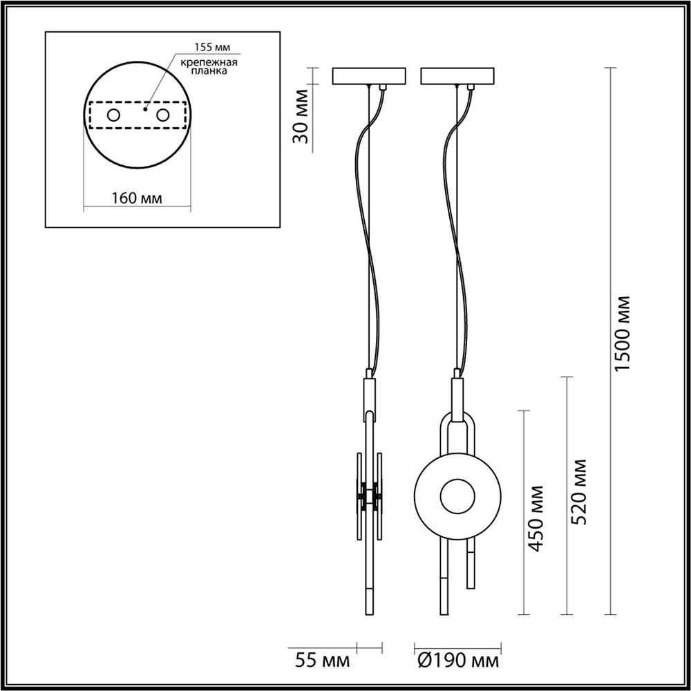 Подвесной светодиодный светильник Odeon Light Exclusive Magnet 5407/12L