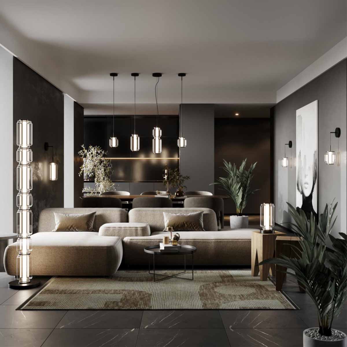 Подвесной светодиодный светильник Odeon Light Exclusive Jam 5409/20L
