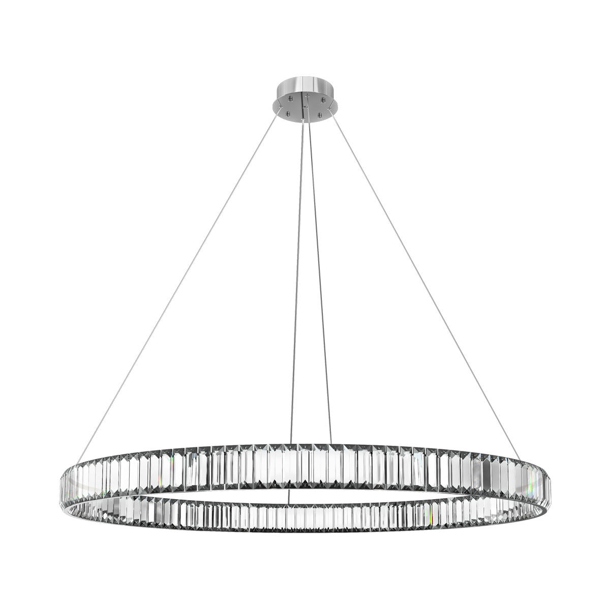 Подвесная светодиодная люстра Loft IT Crystal ring 10135/1000 Chrome