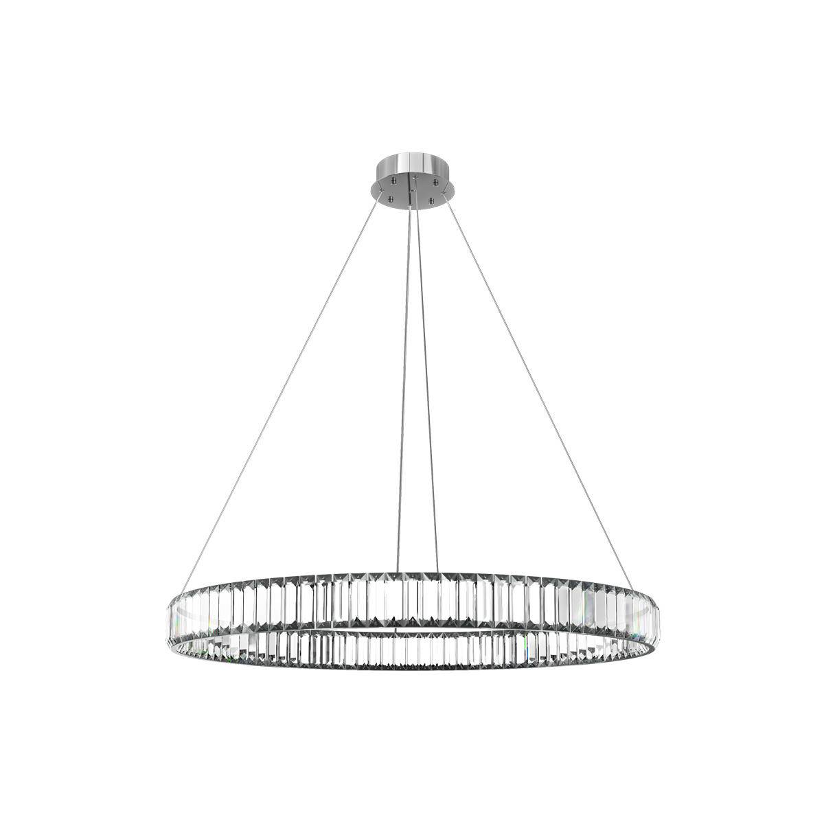 Подвесная светодиодная люстра Loft IT Crystal ring 10135/800 Chrome