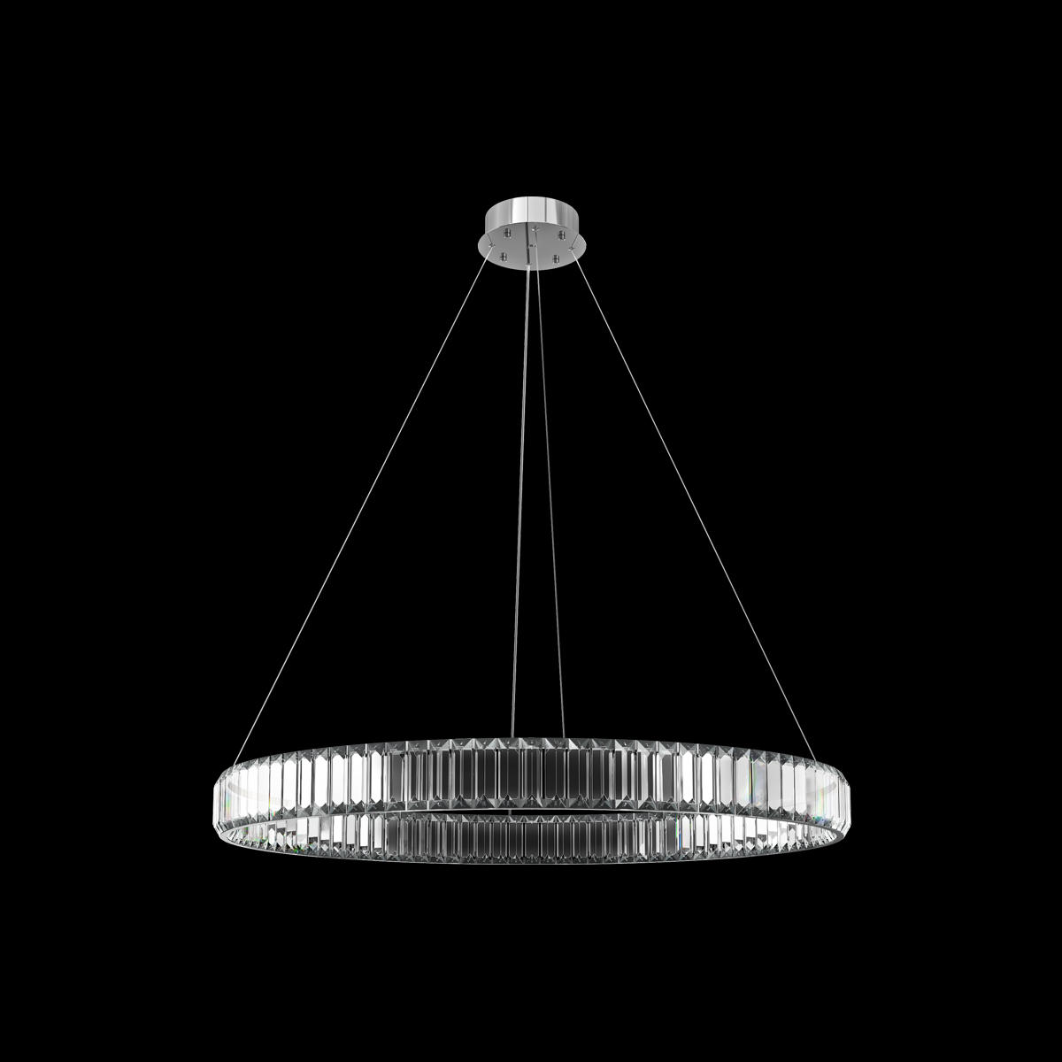 Подвесная светодиодная люстра Loft IT Crystal ring 10135/800 Chrome