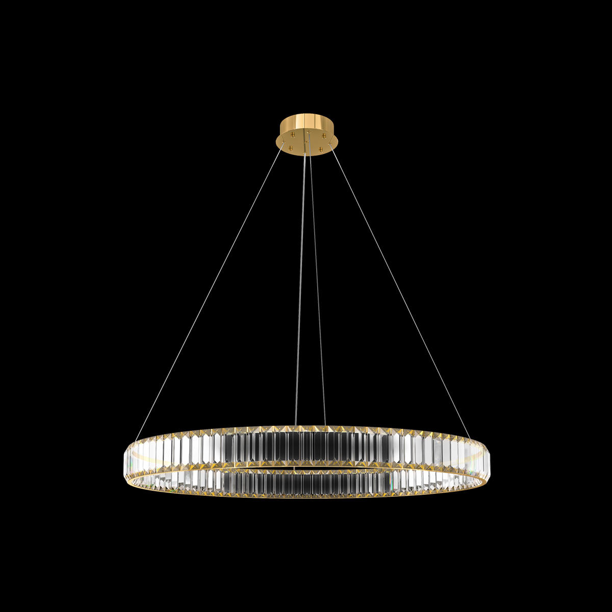 Подвесная светодиодная люстра Loft IT Crystal ring 10135/800 Gold