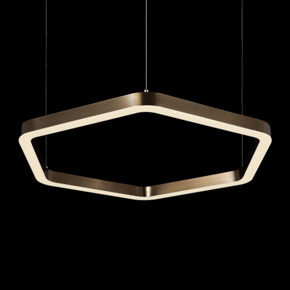 Подвесная светодиодная люстра Loft IT Titanium 10243M Gold
