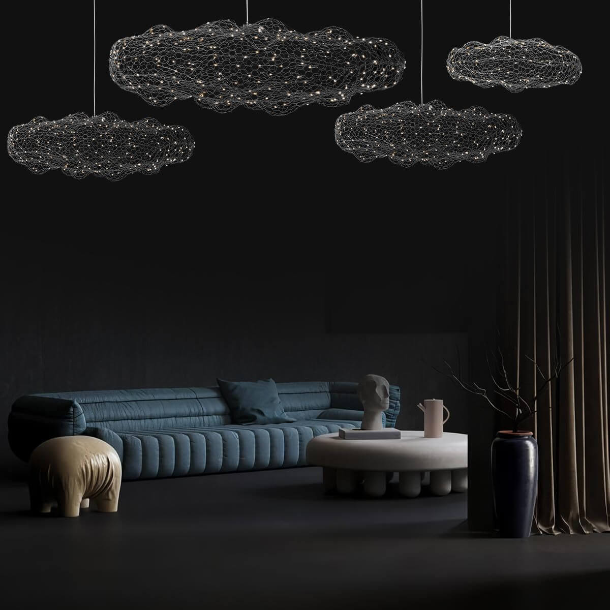 Подвесная светодиодная люстра Loft IT Cloud 10247/1500 White
