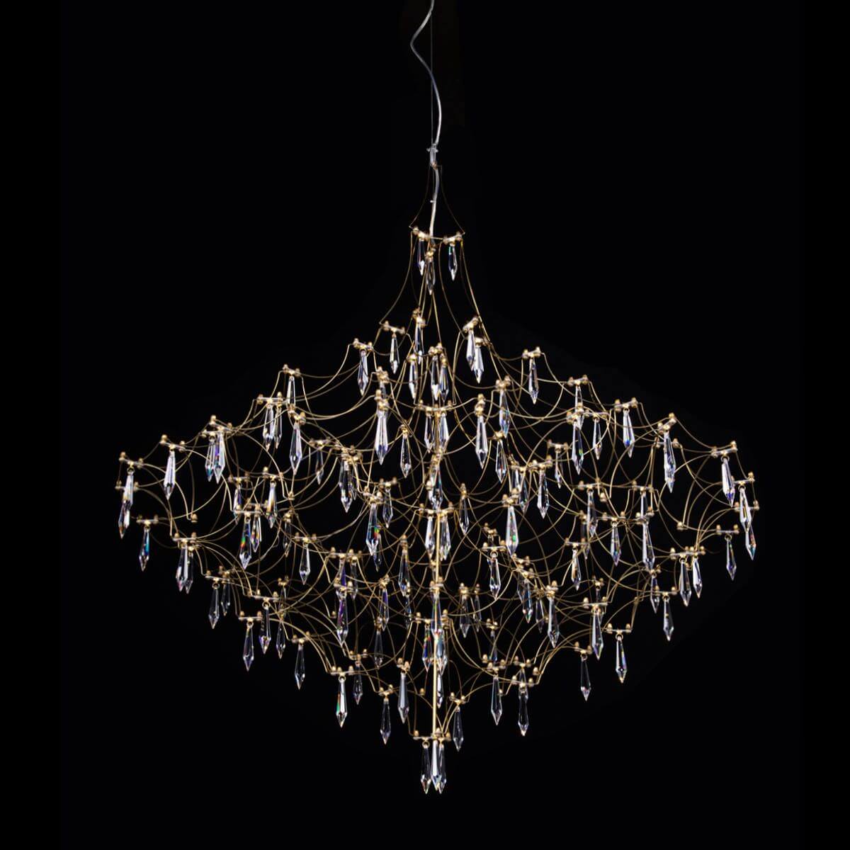 Подвесная светодиодная люстра Loft IT Mira 10259/1000 Gold Asfour