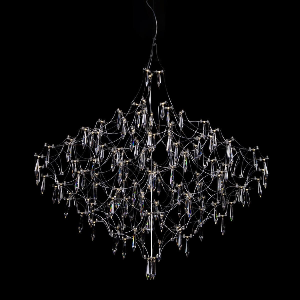 Подвесная светодиодная люстра Loft IT Mira 10259/1000 Silver Asfour